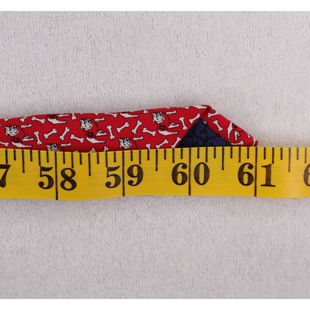 Vineyard Vines Necktie Red University of Georgia Bulldogs Silk Mascot Print Tie - Picture 9 of 9